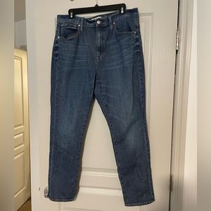 Madewell High Rise Slim Boyjean Sz 31